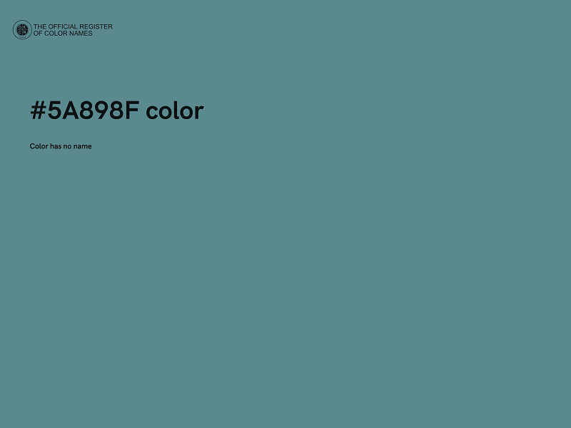 #5A898F color image