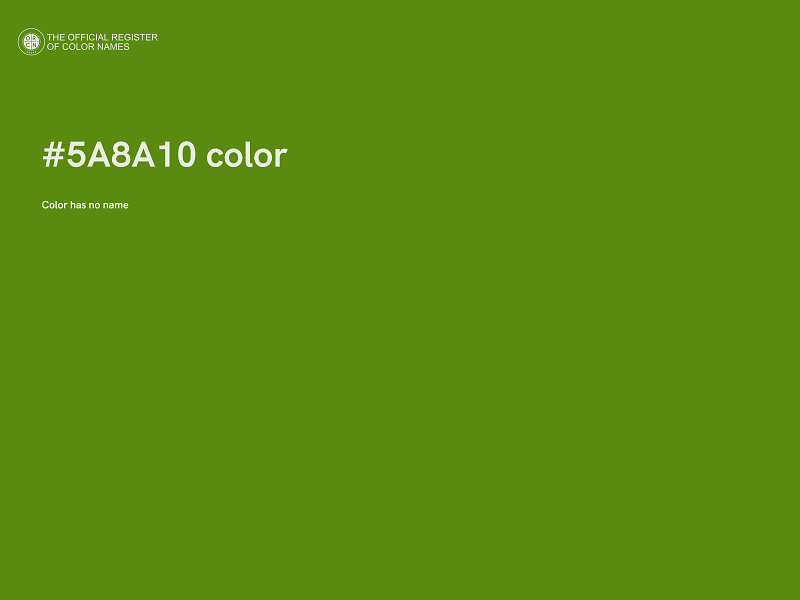 #5A8A10 color image