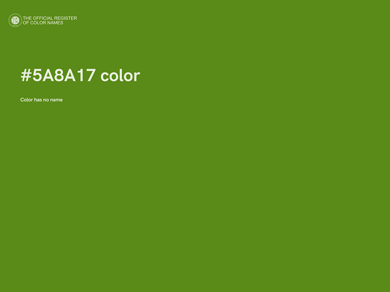 #5A8A17 color image