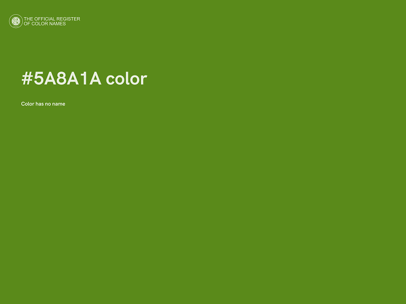 #5A8A1A color image