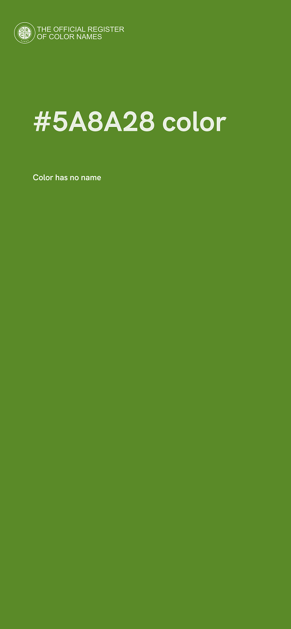 #5A8A28 color image