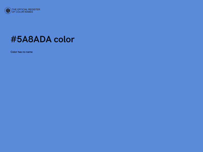 #5A8ADA color image
