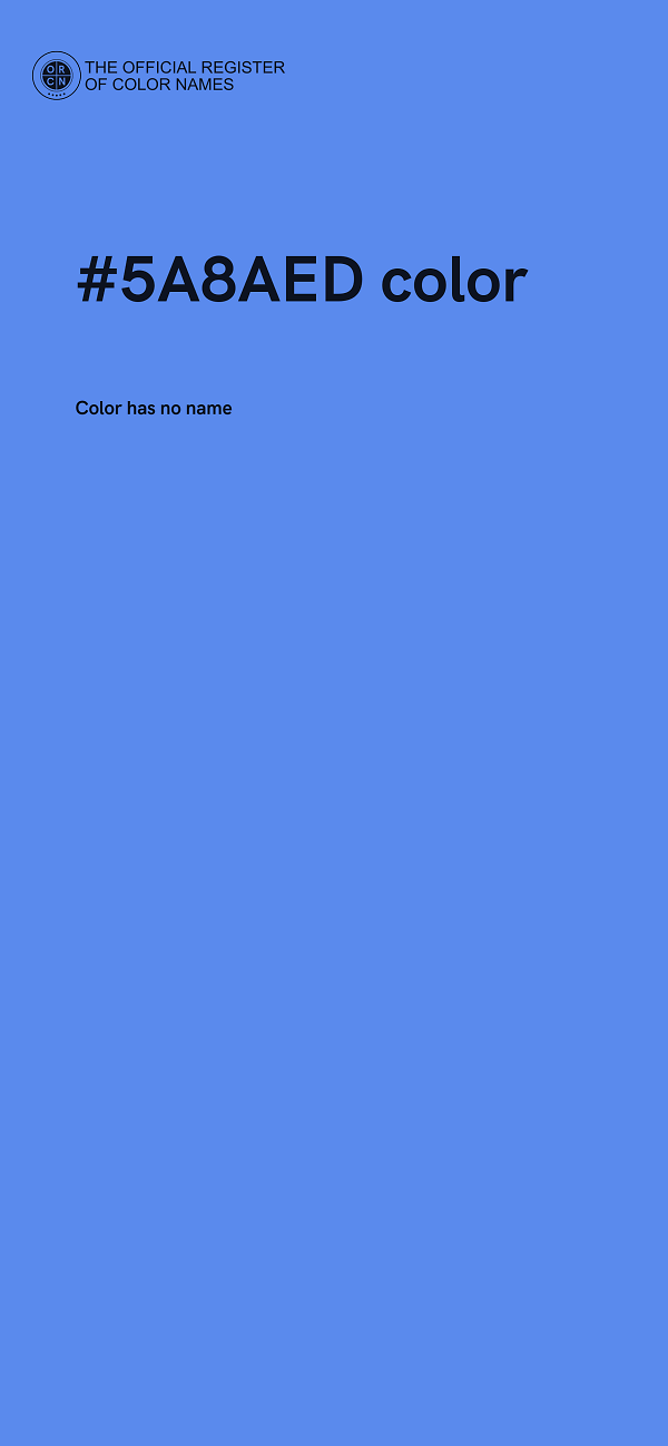#5A8AED color image