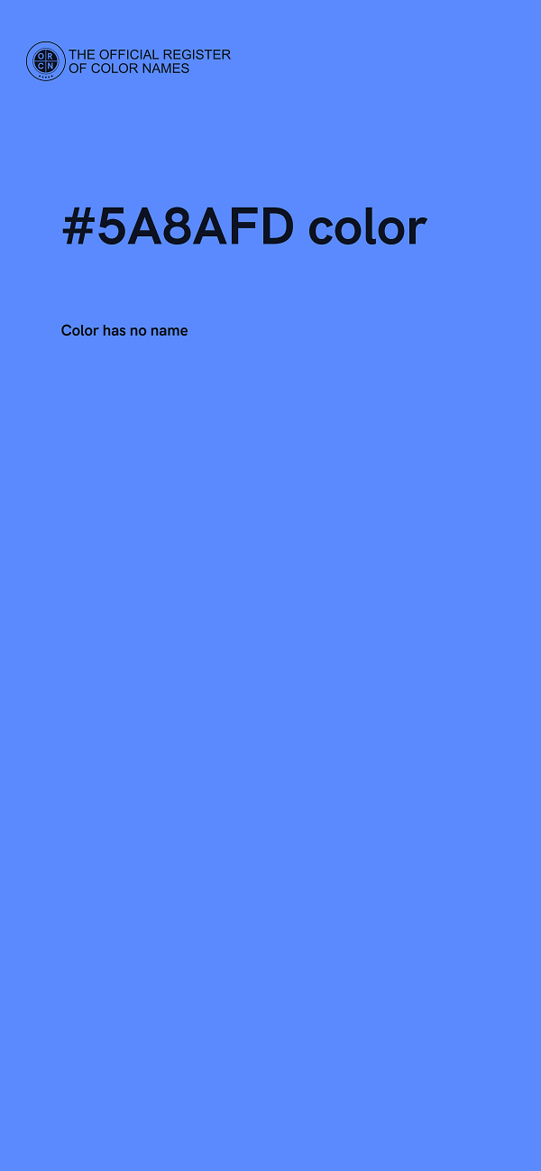 #5A8AFD color image
