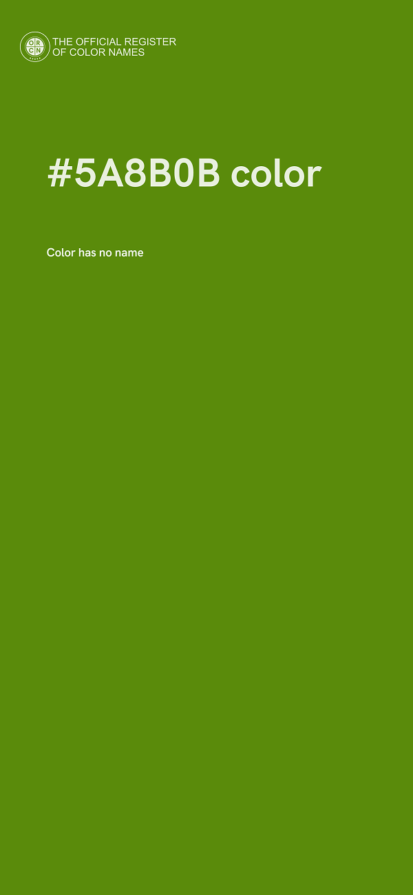 #5A8B0B color image