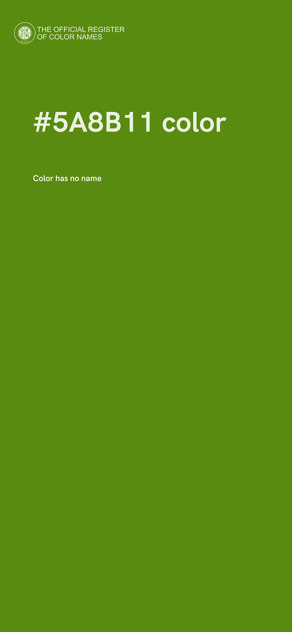 #5A8B11 color image