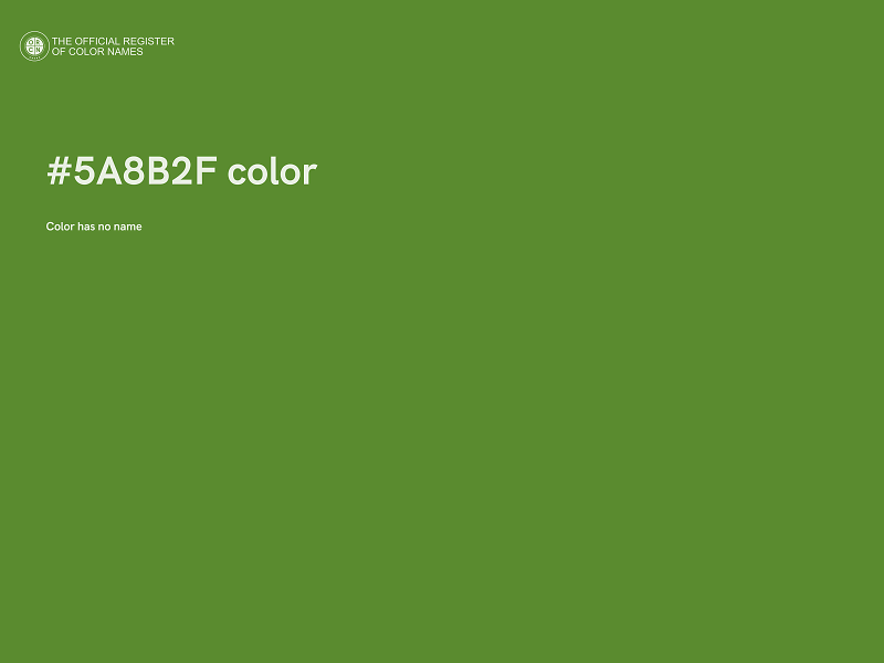 #5A8B2F color image