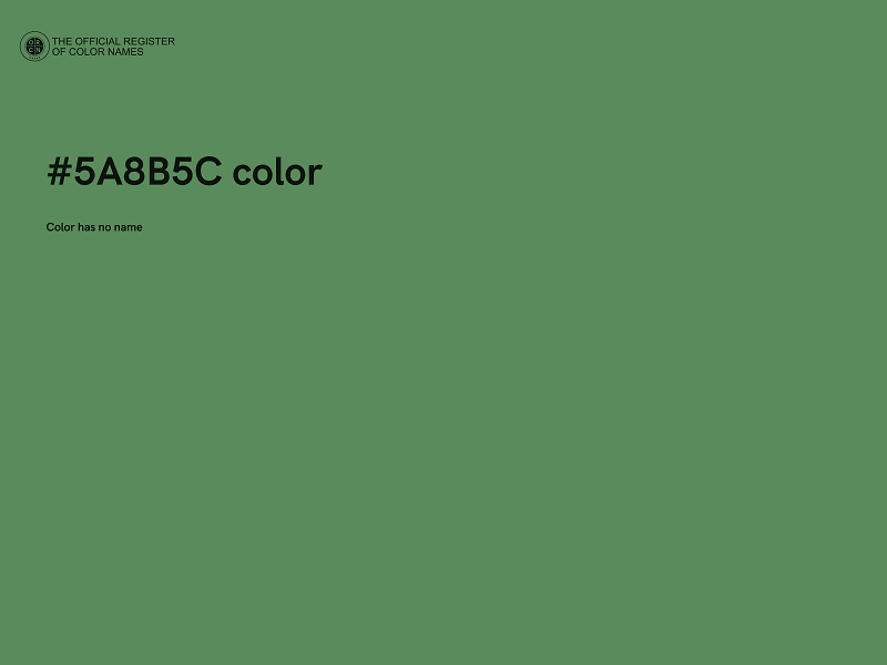 #5A8B5C color image