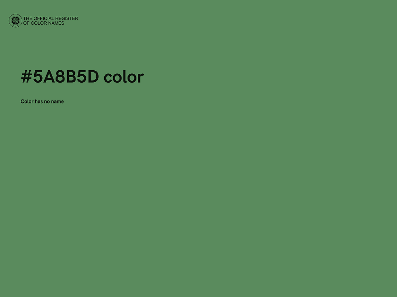 #5A8B5D color image