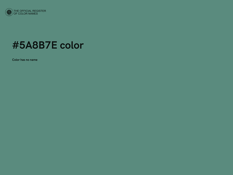 #5A8B7E color image