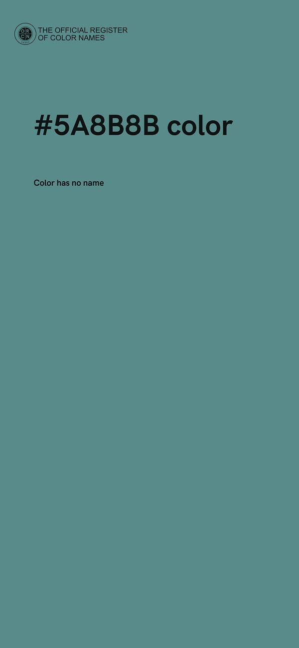 #5A8B8B color image