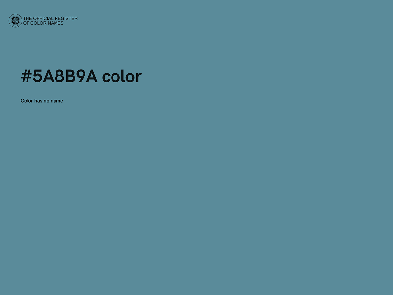 #5A8B9A color image