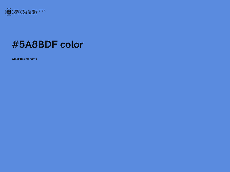 #5A8BDF color image