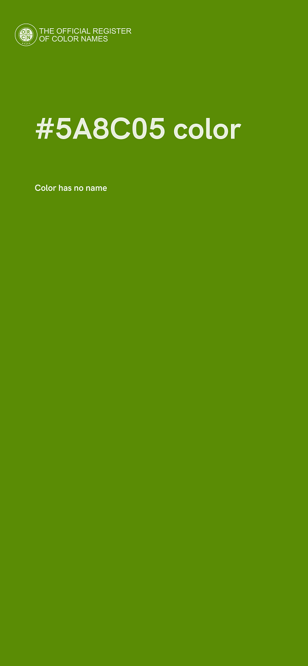 #5A8C05 color image