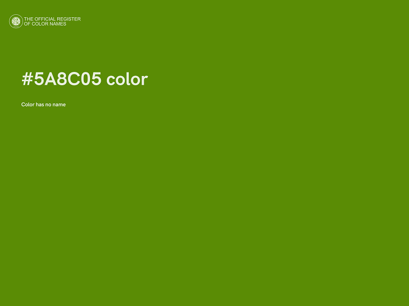 #5A8C05 color image
