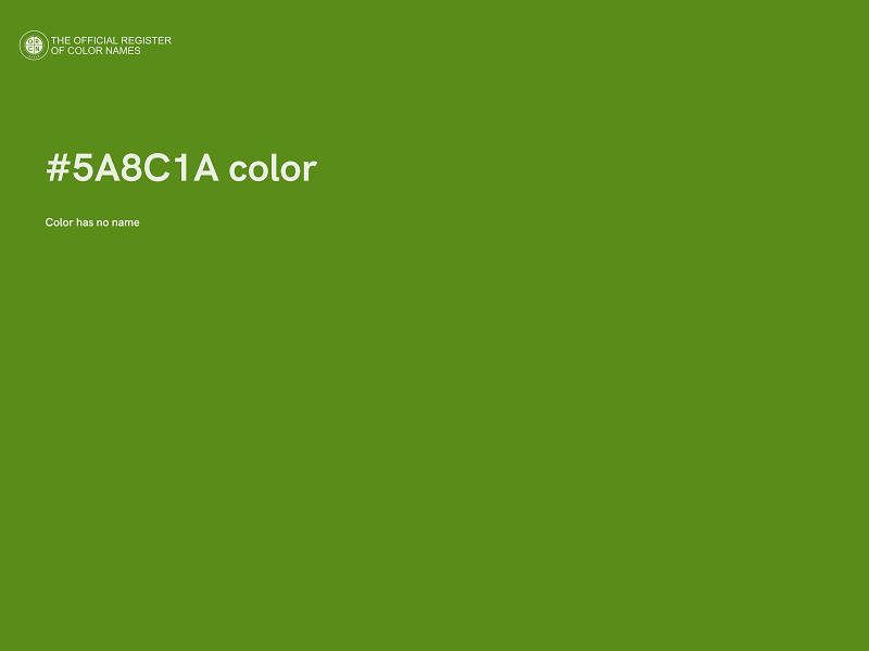 #5A8C1A color image