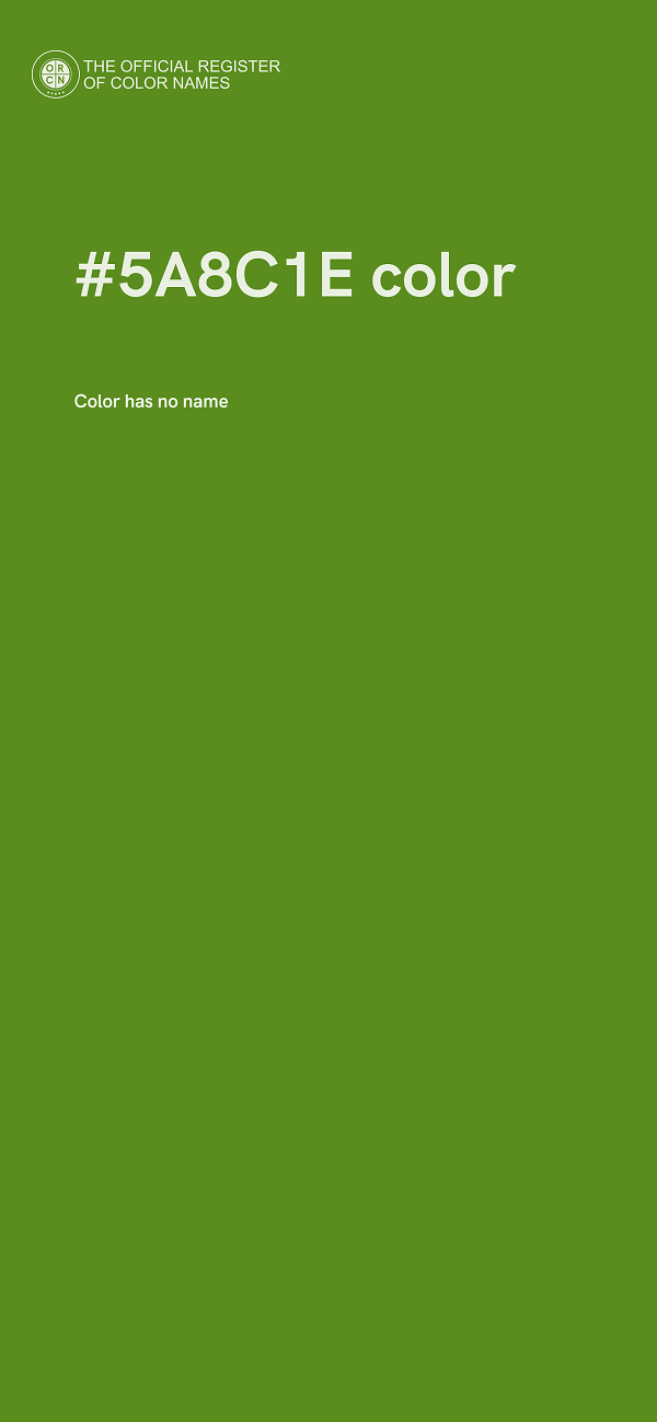 #5A8C1E color image
