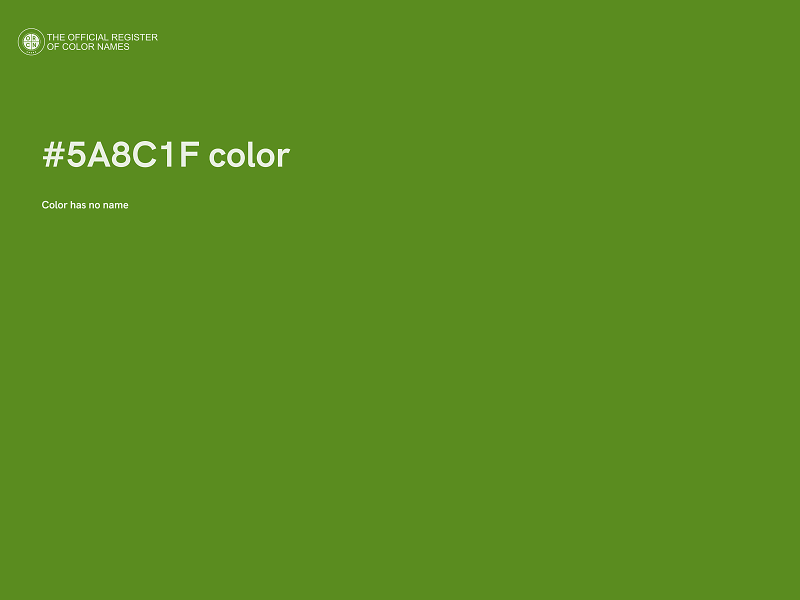 #5A8C1F color image