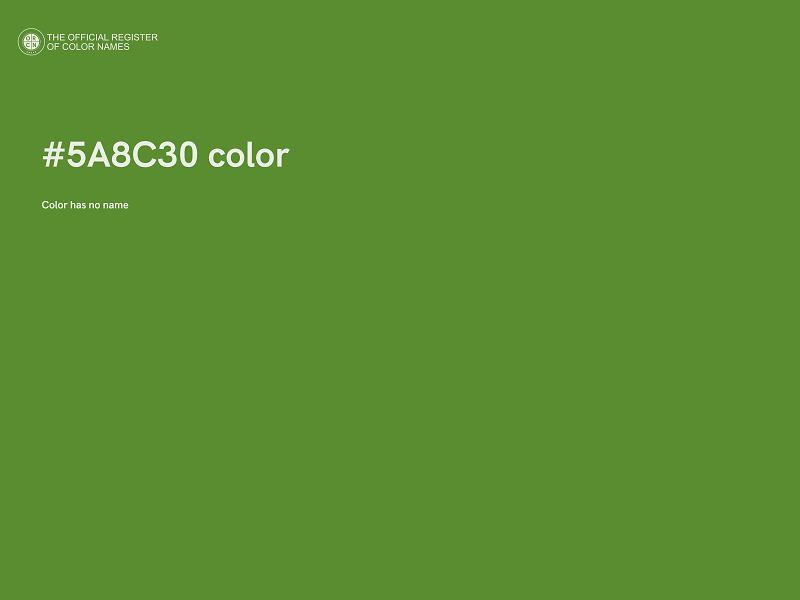 #5A8C30 color image