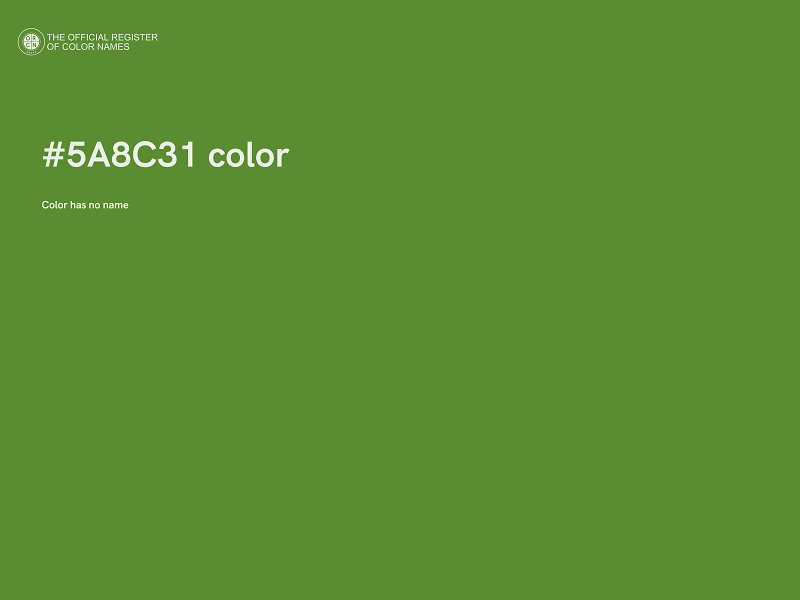 #5A8C31 color image