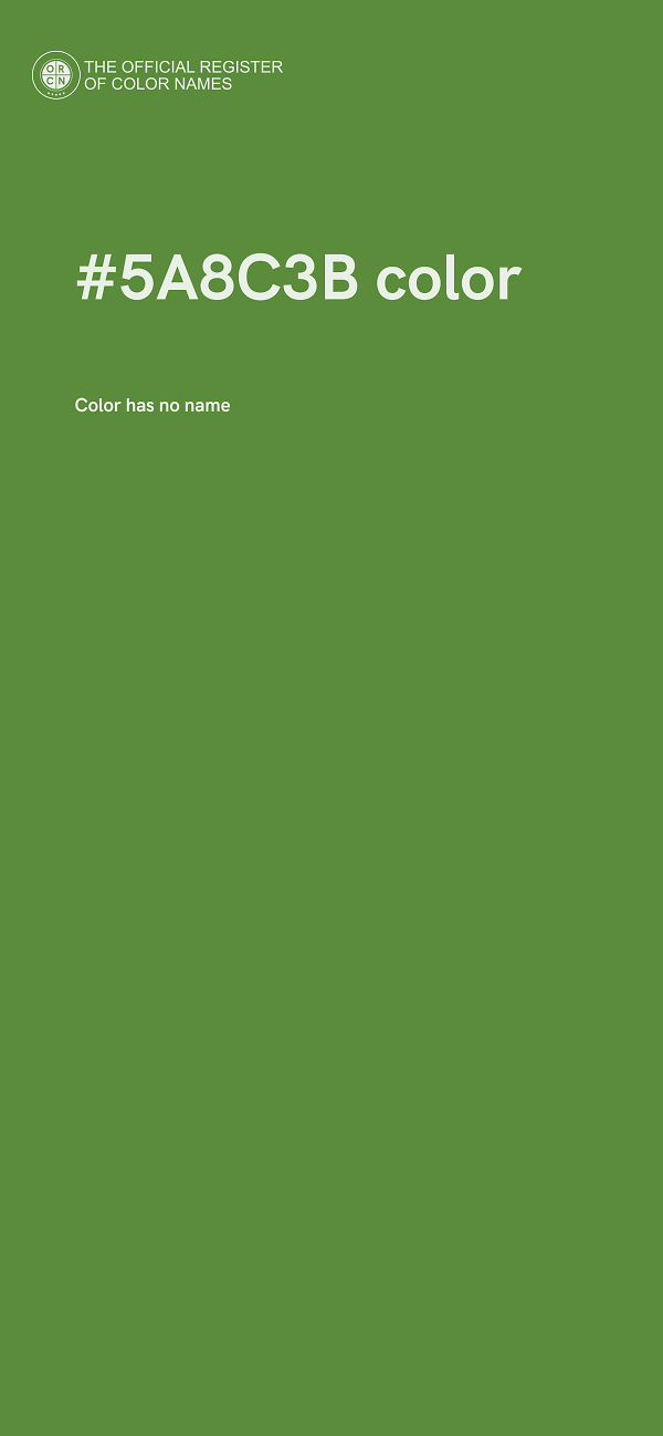 #5A8C3B color image