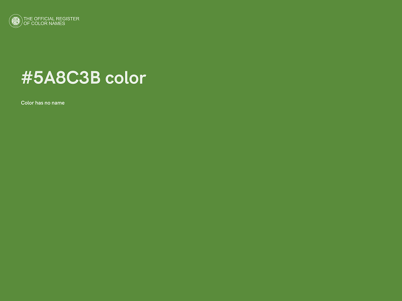 #5A8C3B color image