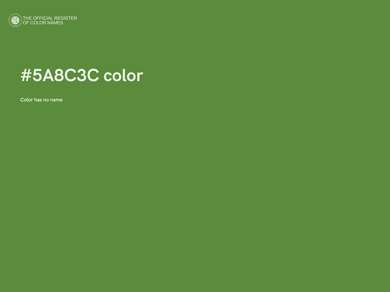#5A8C3C color image