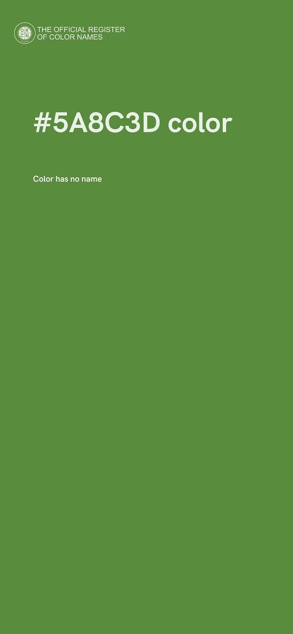 #5A8C3D color image