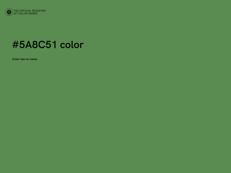 #5A8C51 color image