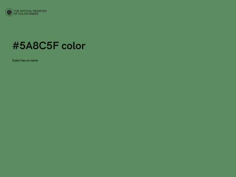 #5A8C5F color image