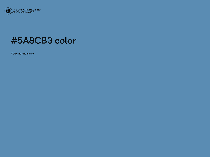 #5A8CB3 color image