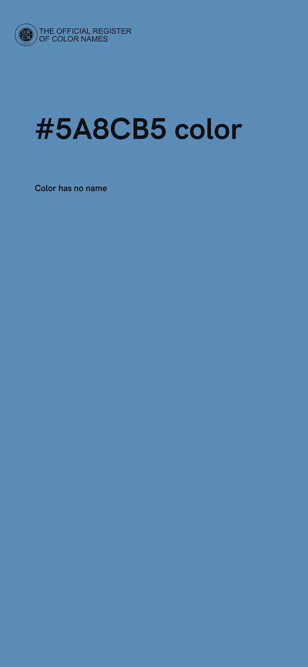 #5A8CB5 color image