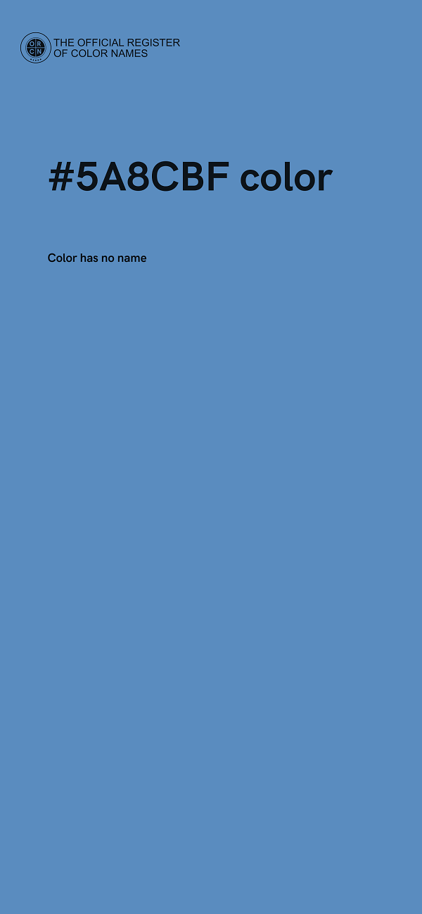 #5A8CBF color image