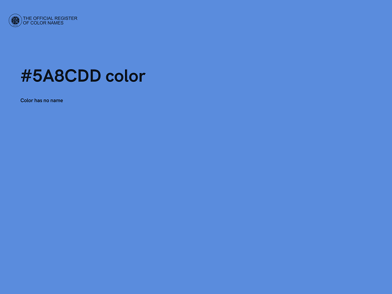 #5A8CDD color image