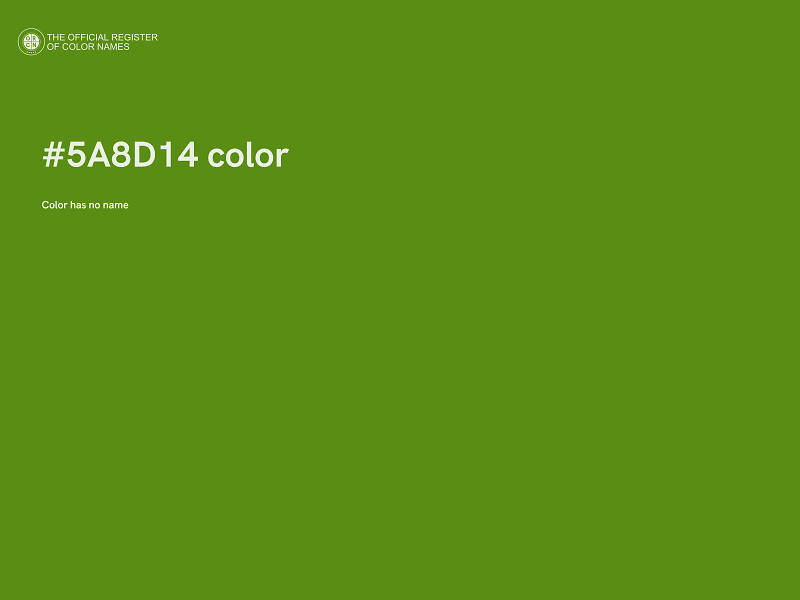 #5A8D14 color image