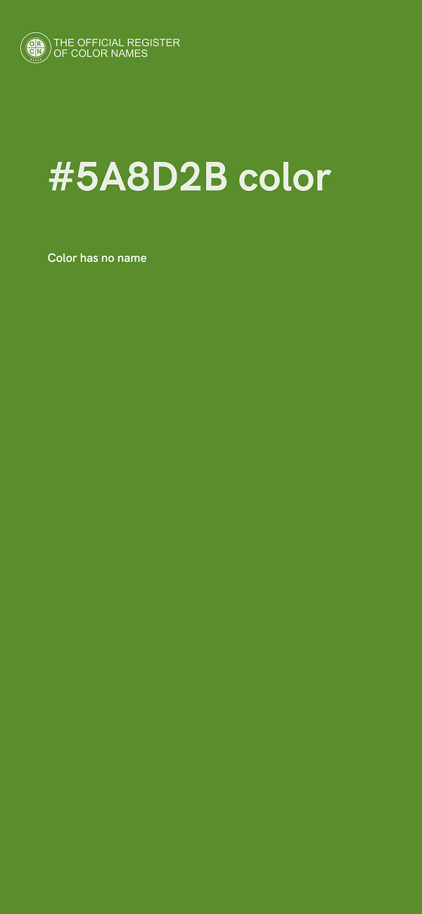 #5A8D2B color image