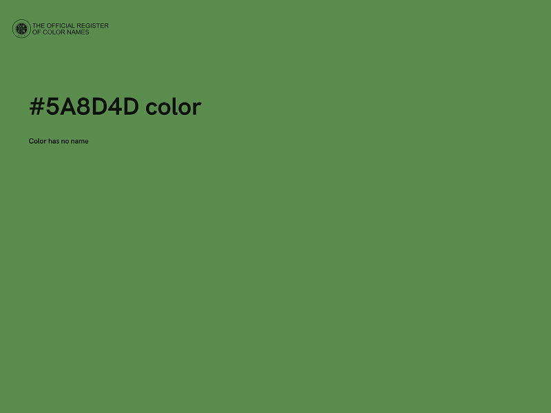 #5A8D4D color image