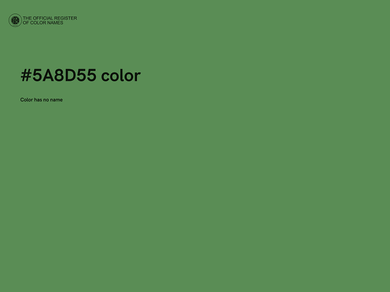 #5A8D55 color image