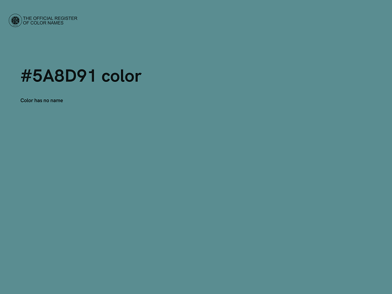 #5A8D91 color image