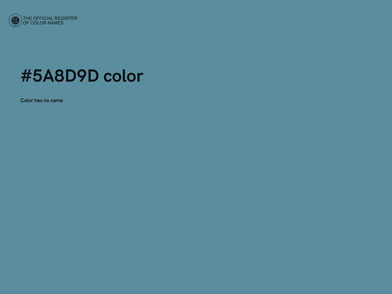 #5A8D9D color image