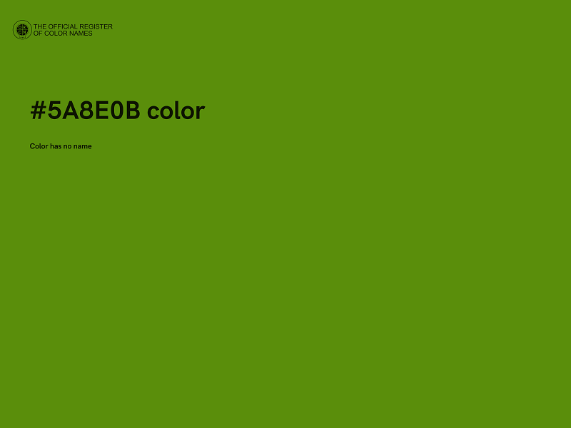 #5A8E0B color image