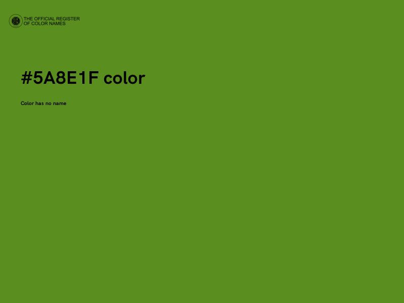 #5A8E1F color image