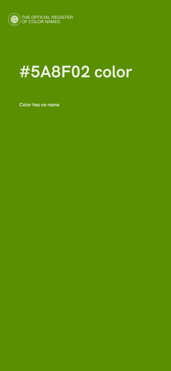 #5A8F02 color image
