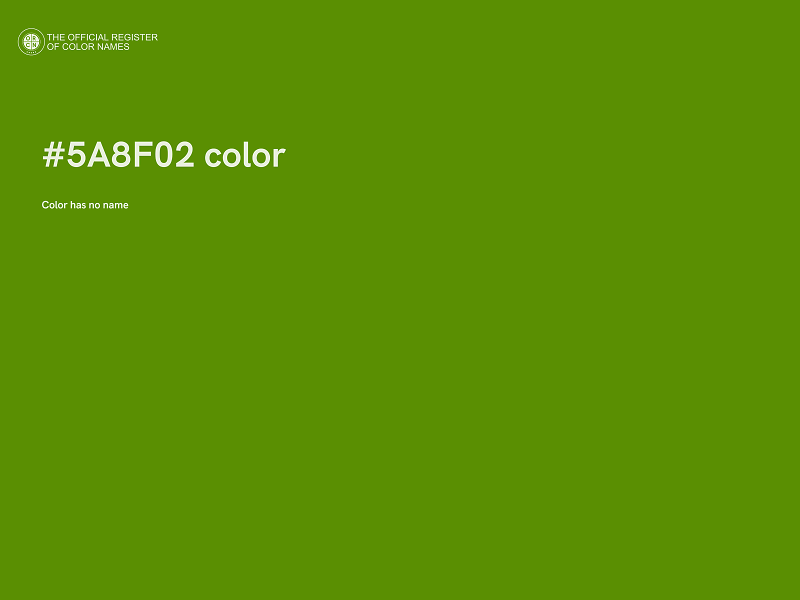 #5A8F02 color image