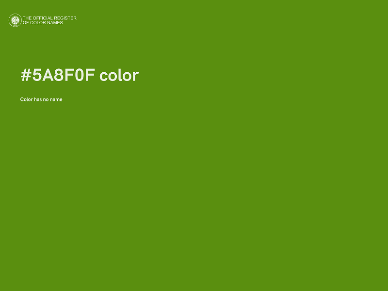 #5A8F0F color image