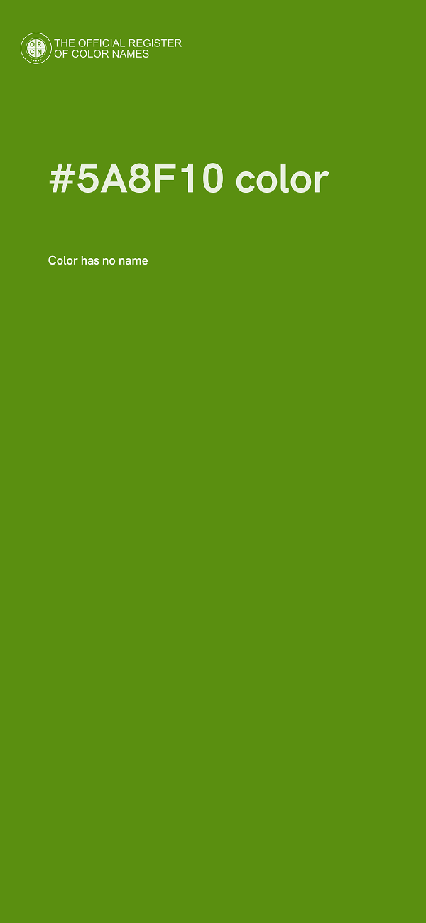#5A8F10 color image