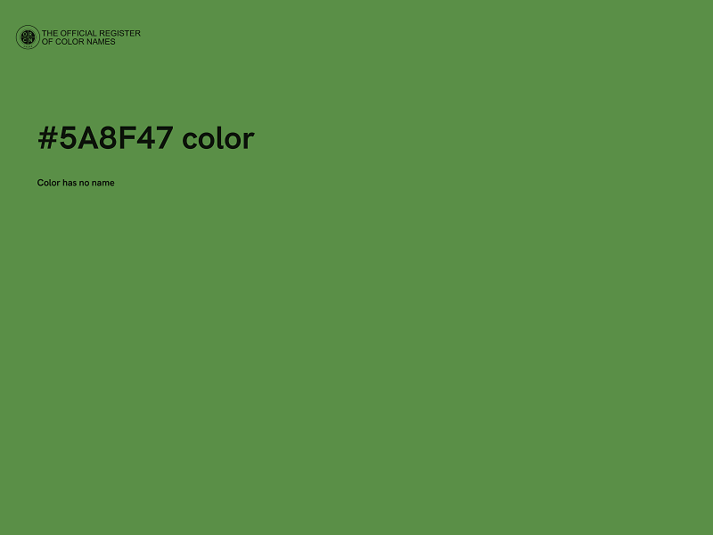 #5A8F47 color image