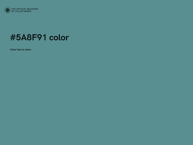 #5A8F91 color image