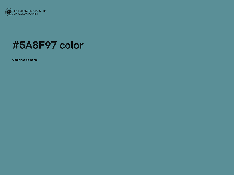 #5A8F97 color image