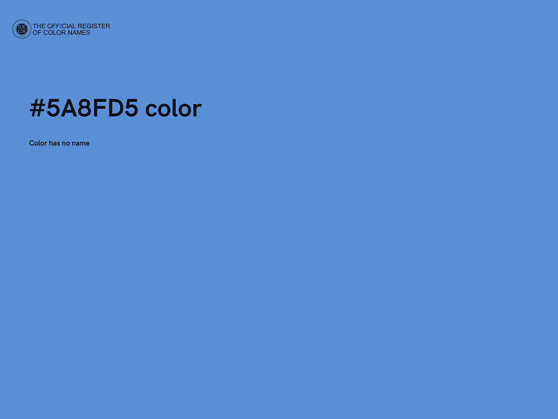 #5A8FD5 color image